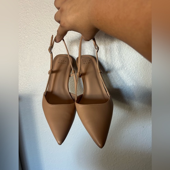 a new day Shoes - a new day Camel Pointed Toe Slingback Heels